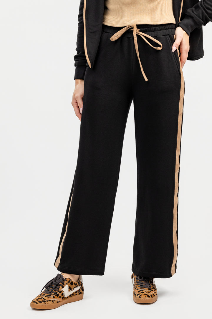 Black Wide Leg Lounge Pant