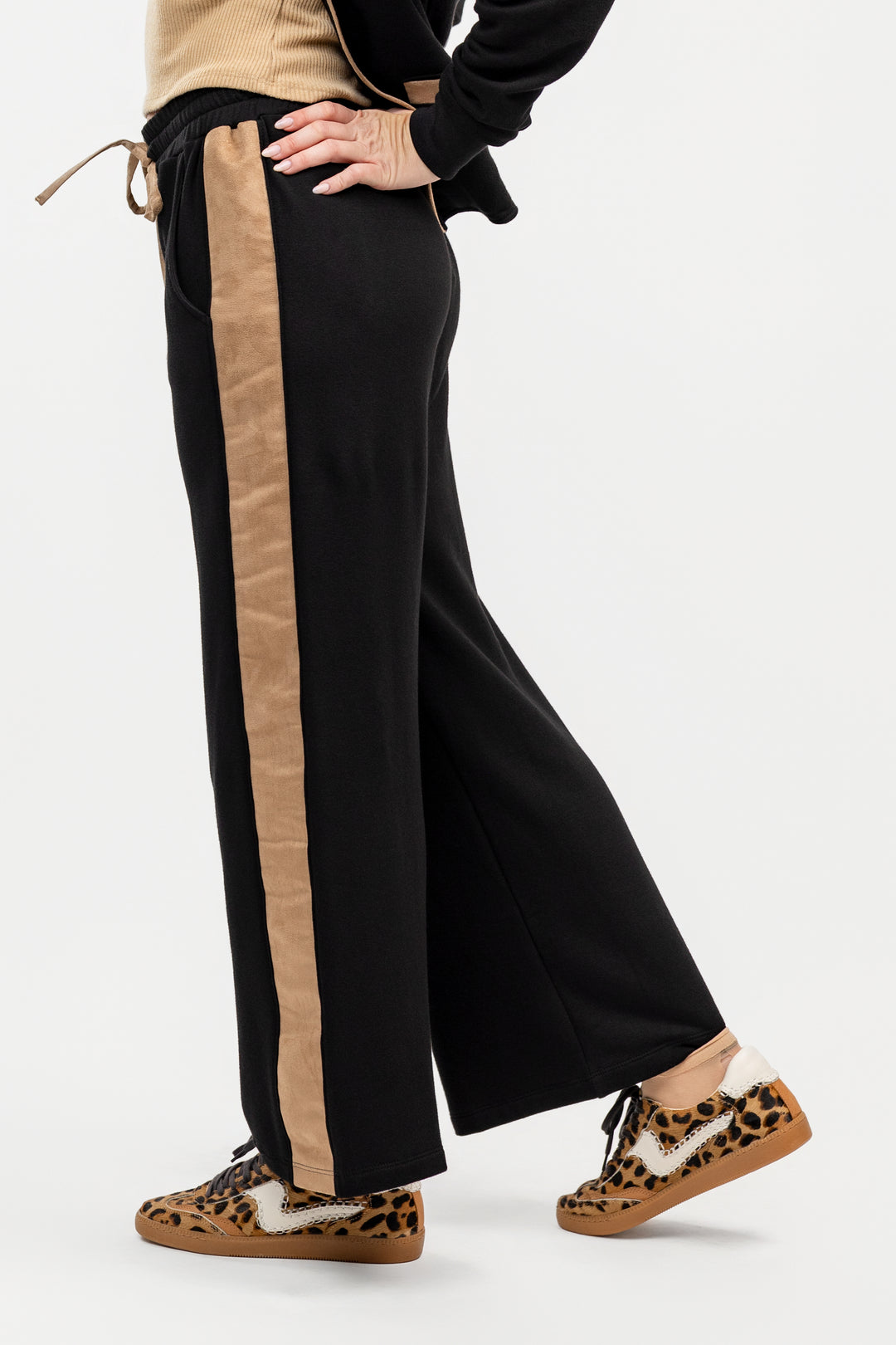 Black Wide Leg Lounge Pant