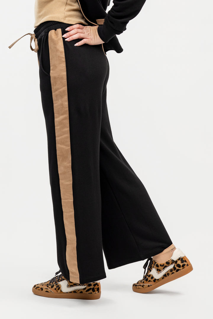 Black Wide Leg Lounge Pant