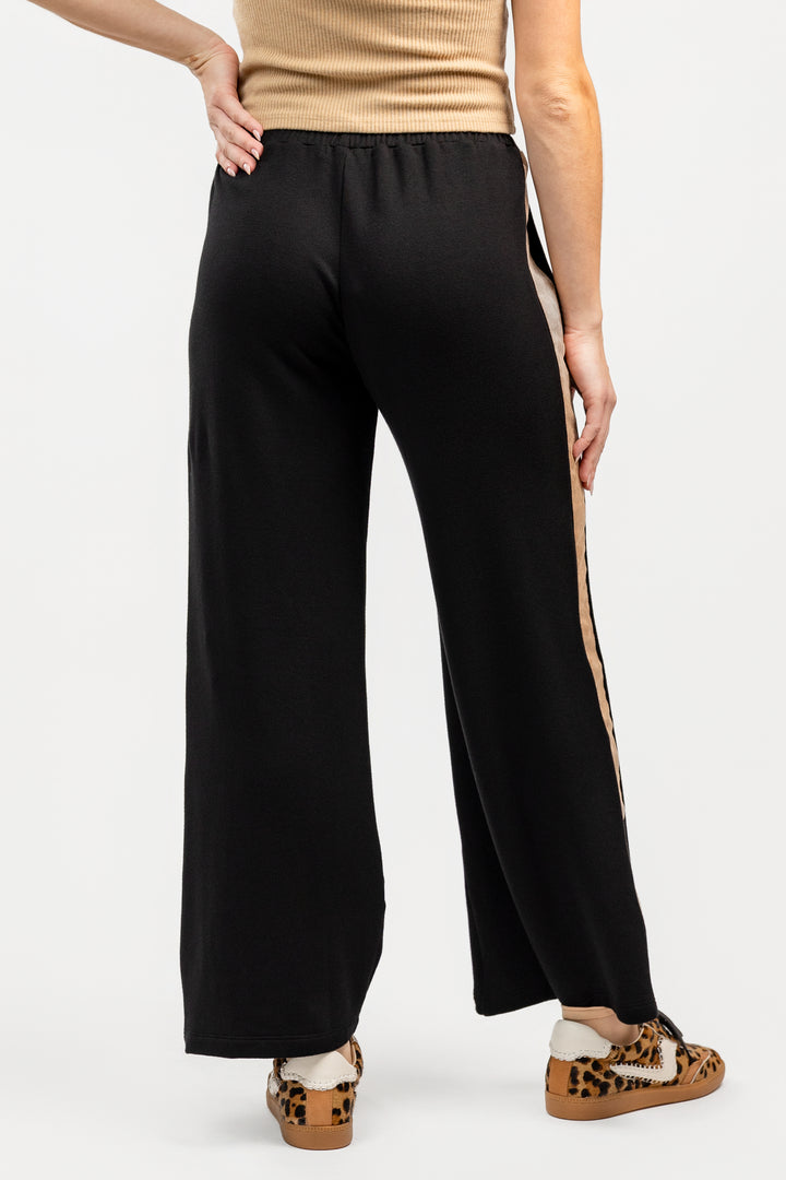 Black Wide Leg Lounge Pant
