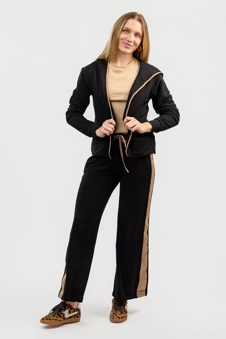 Black Wide Leg Lounge Pant