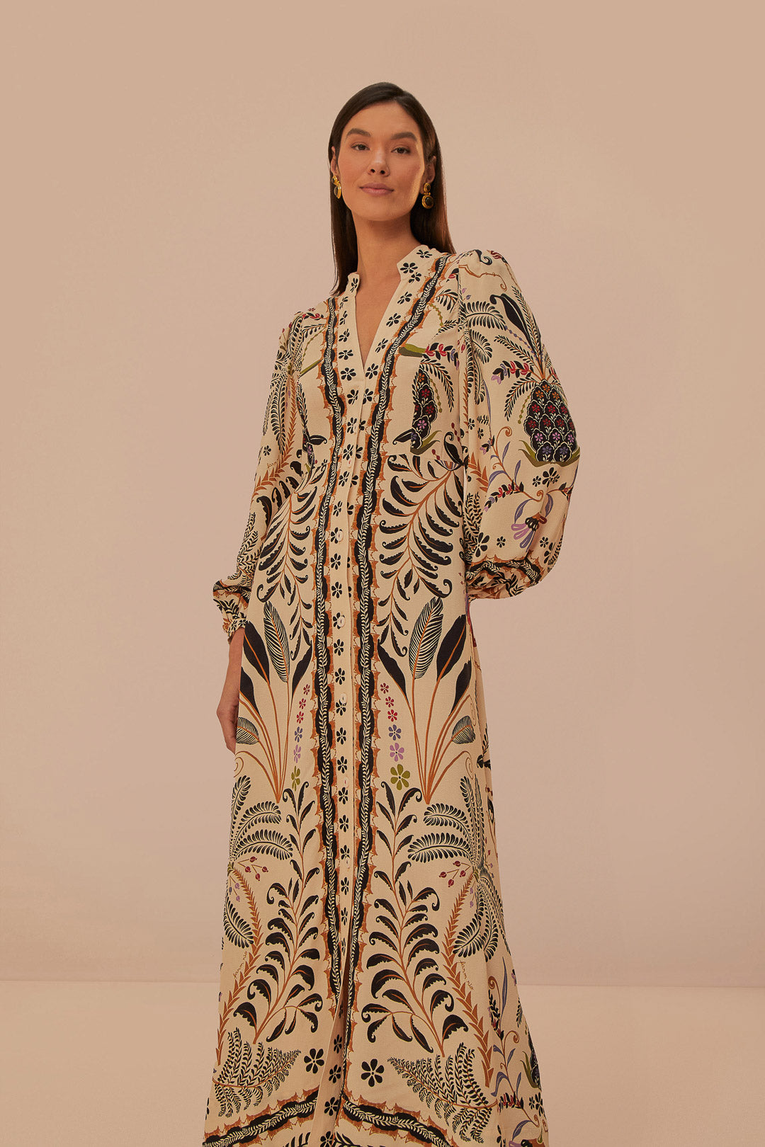 Classic Nature Sand Maxi Dress