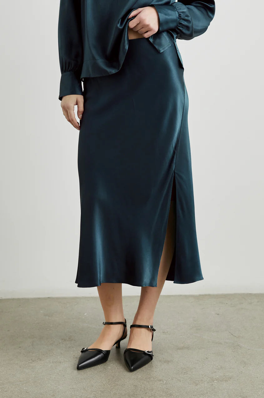 Deep Sea Maya Midi Skirt – Fourteenth Boutique