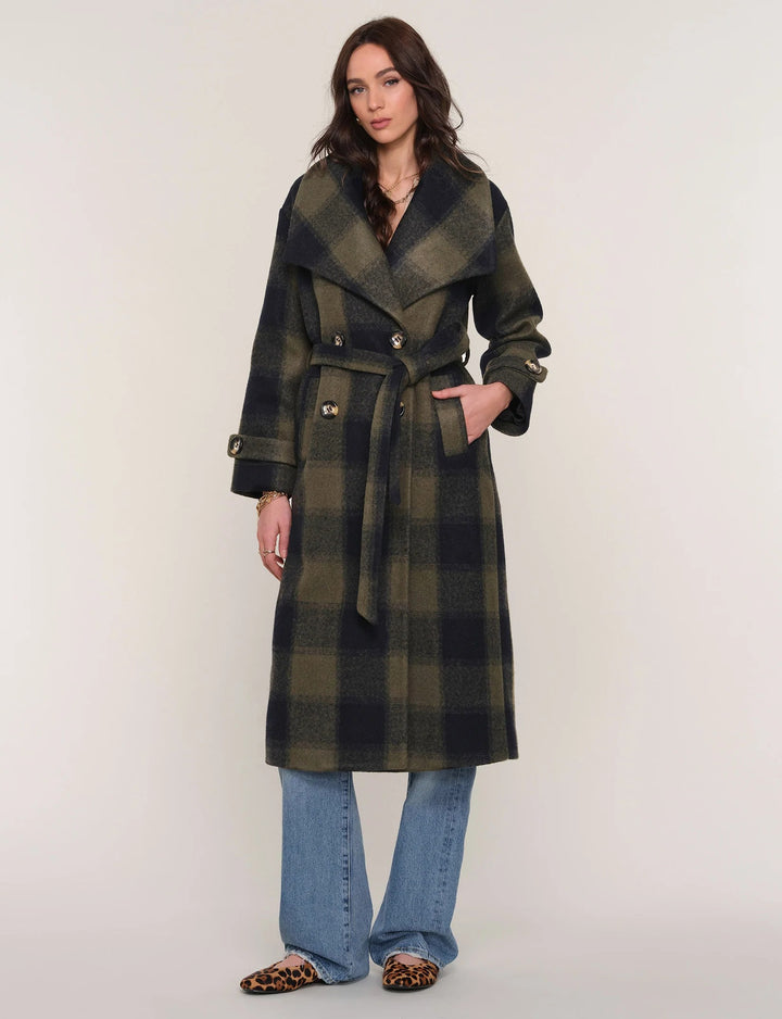 Forest Green Plaid Tiffie Coat