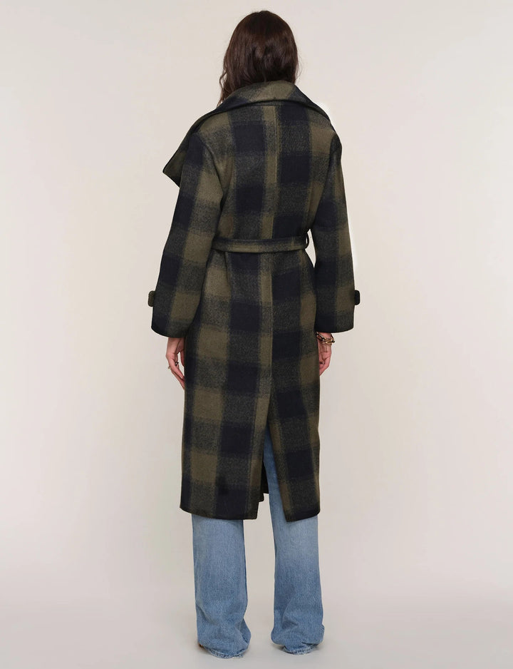 Forest Green Plaid Tiffie Coat