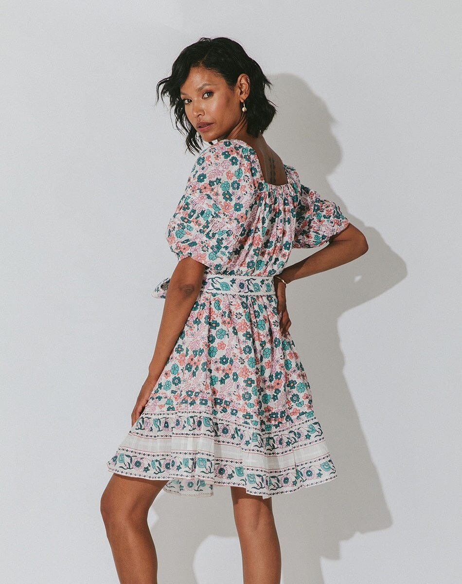mara mini dress Wildflower Mara Square Neck Mini Dress – Fourteenth Boutique