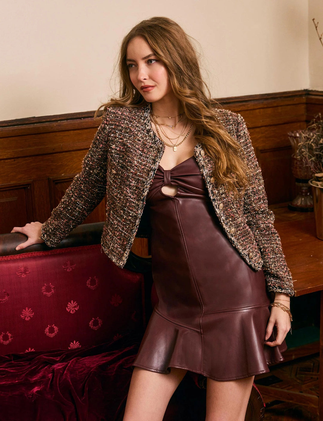 Oxblood Lennon Dress