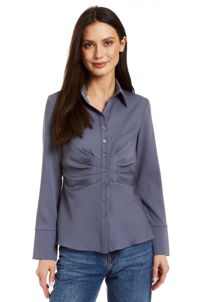 Pacific Long Sleeve Maria Shirt Blouse