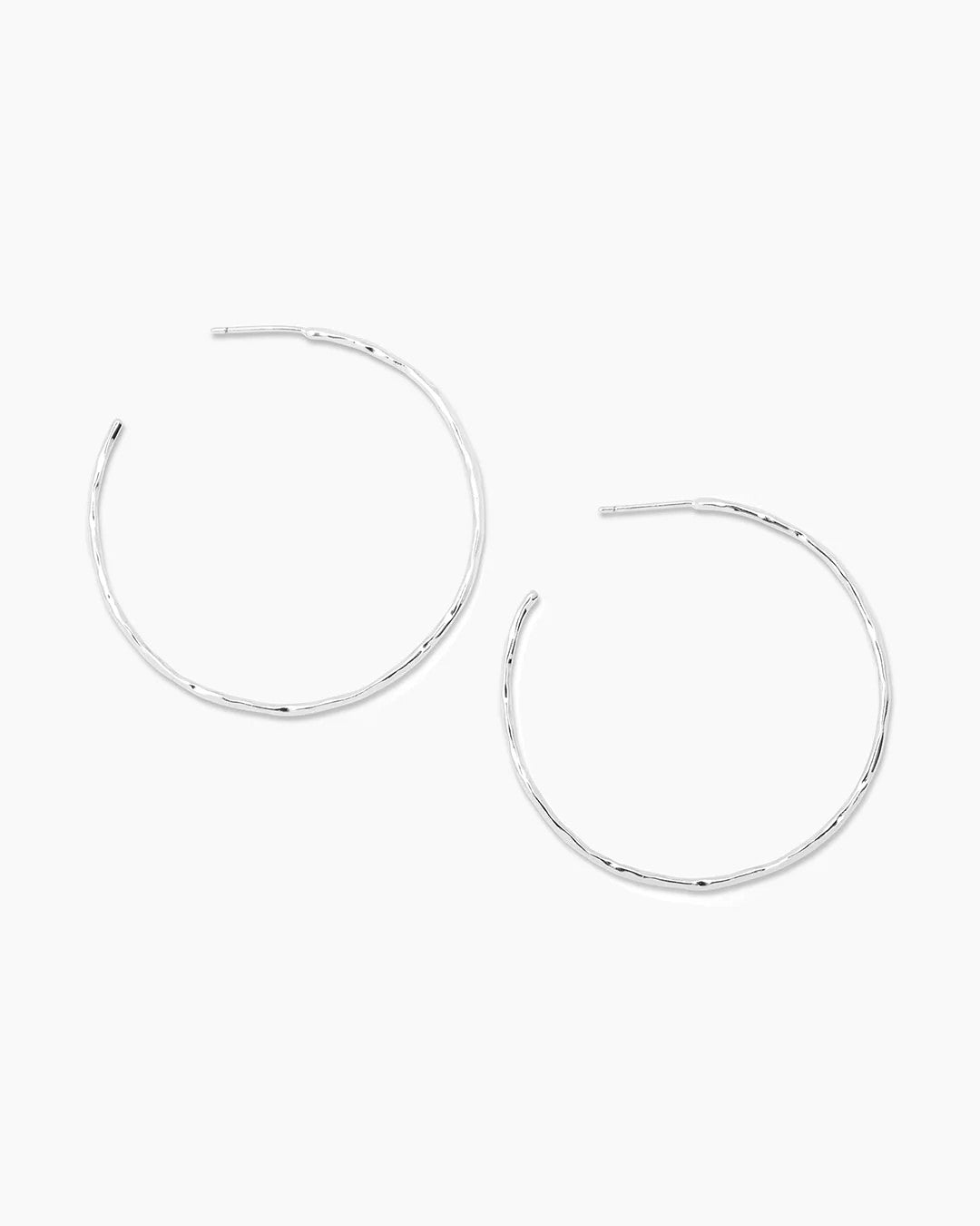 Silver Taner Hoop Earrings