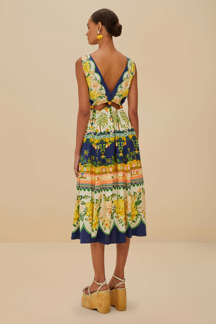 Amazon Garden Green Midi Dress
