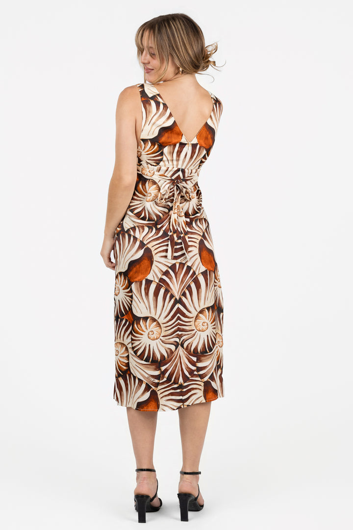 Ammonite Multicolor Midi Dress