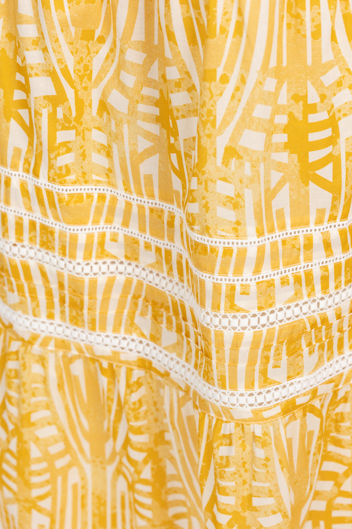 Aztec Yellow Noe Skirt