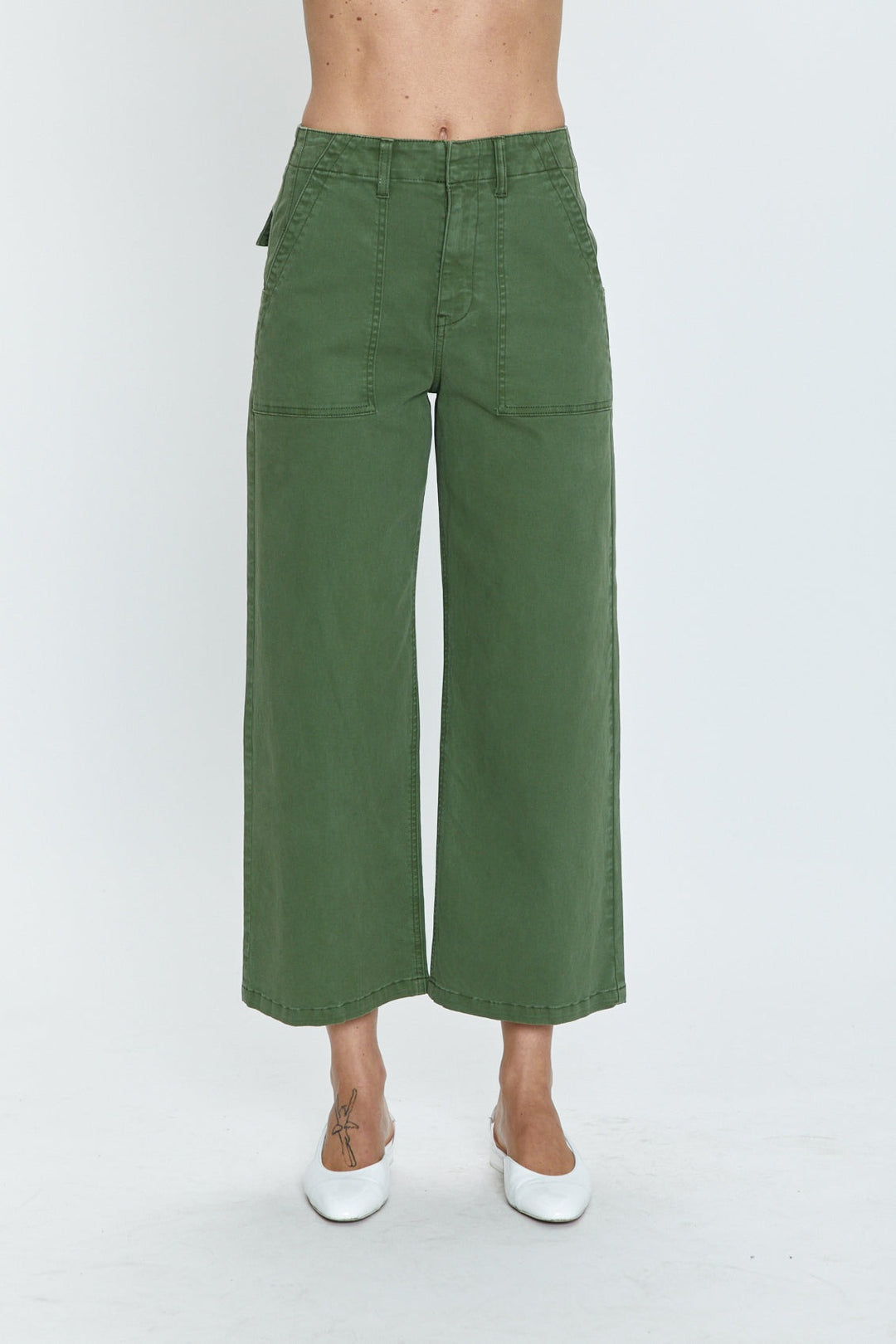 Basil Wide Leg Utility Ankle Sophia Pant