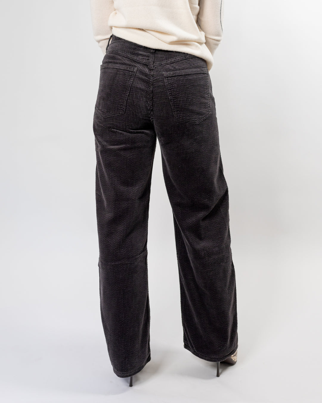 Bat Wing Low Curve Corduroy Pant