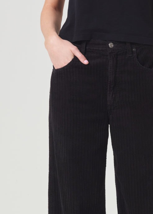 Bat Wing Low Curve Corduroy Pant