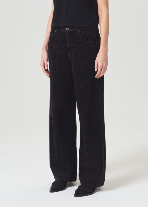 Bat Wing Low Curve Corduroy Pant