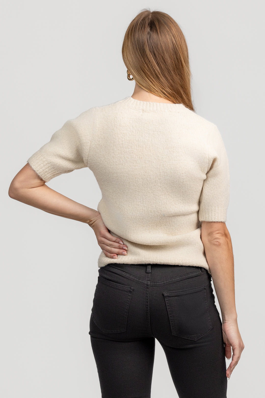 Beige Bonjour Sweater