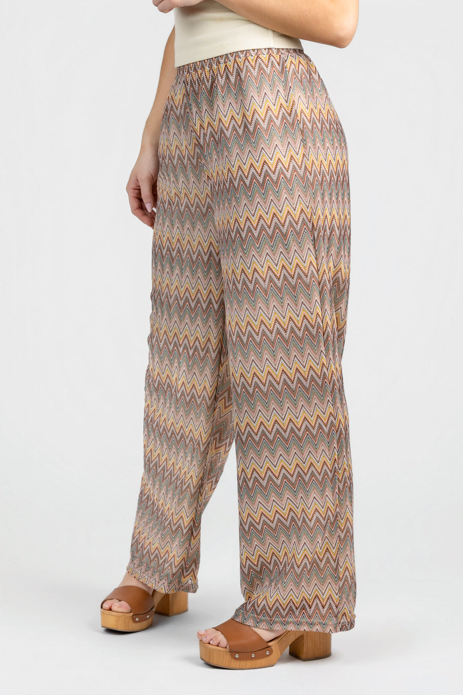 Beige Knitted Pant