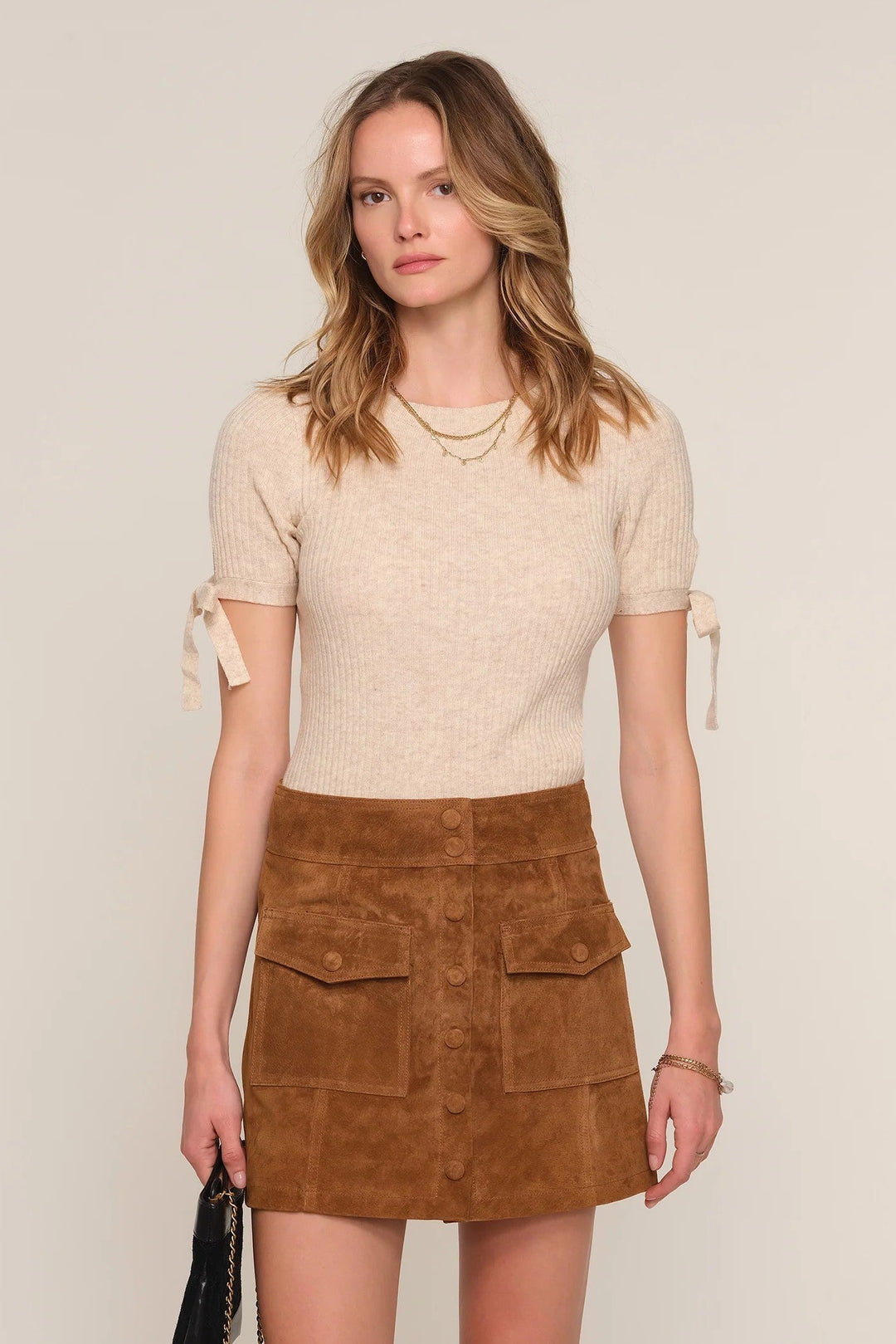 Bittersweet Jina Suede Skirt