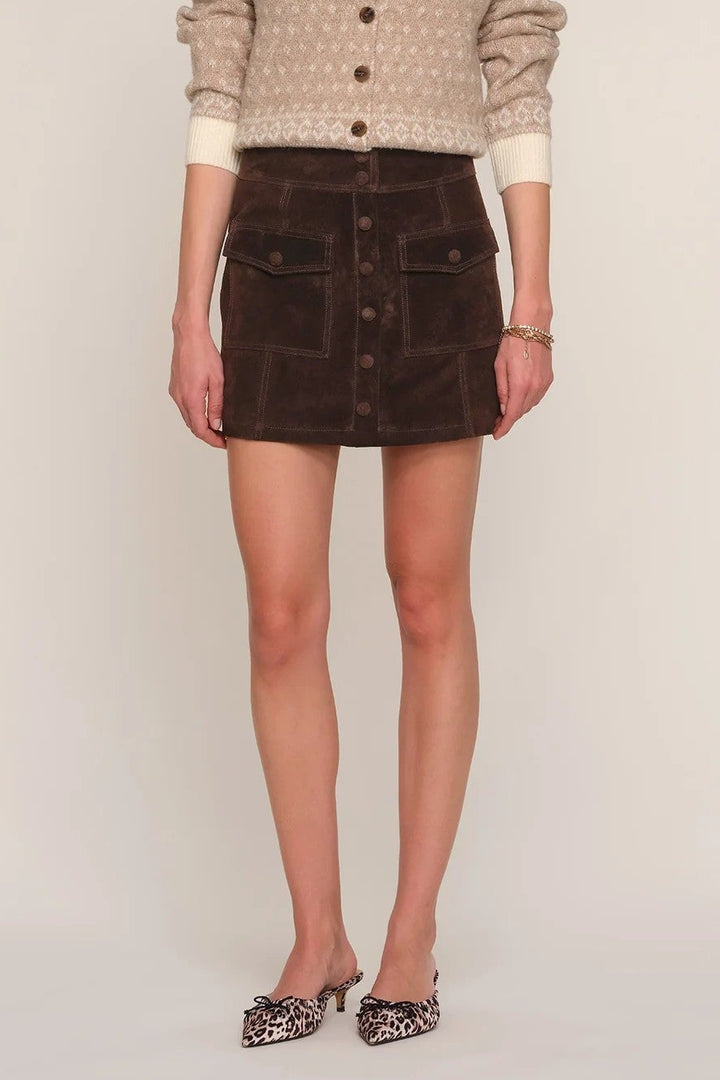 Bittersweet Jina Suede Skirt