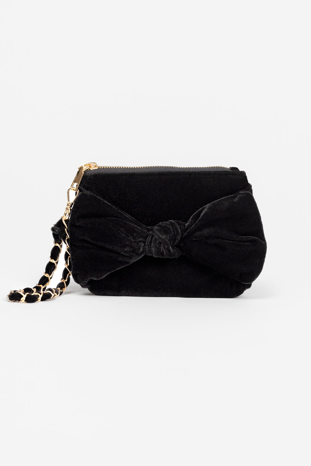 Black Bea Bow Wristlet