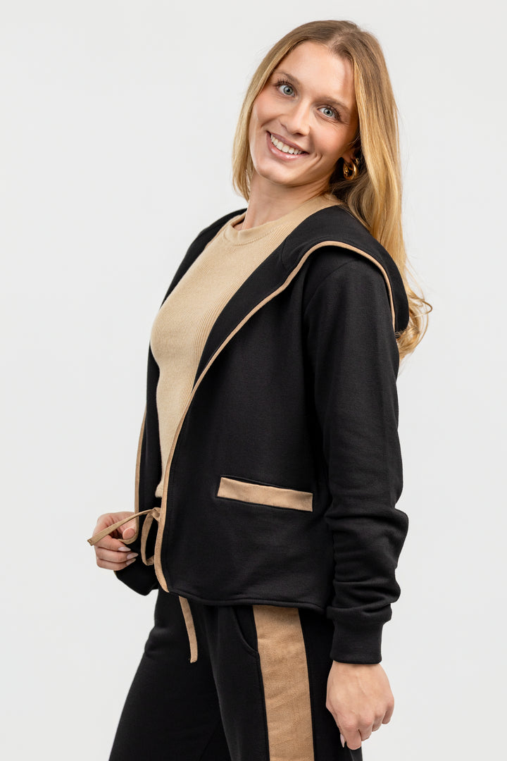 Black Cardi Hoodie