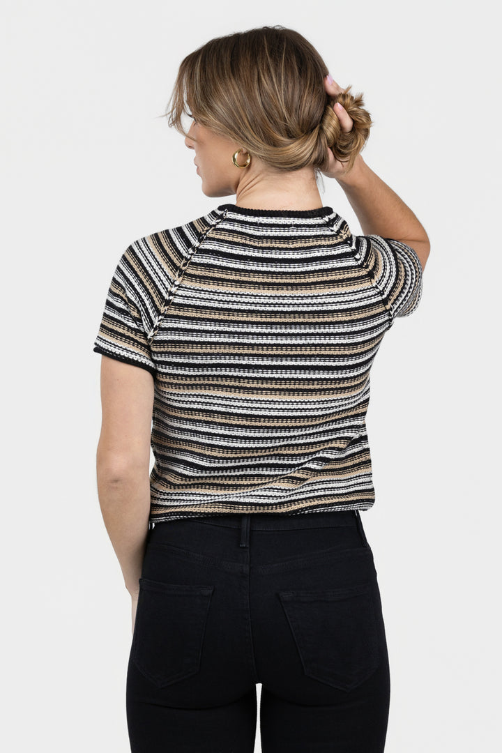 Black Combo Maloney Sweater Tee