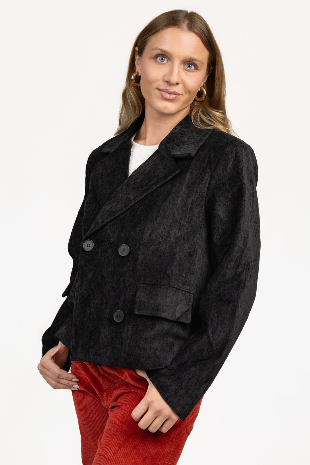 Black Double Breasted Jacket