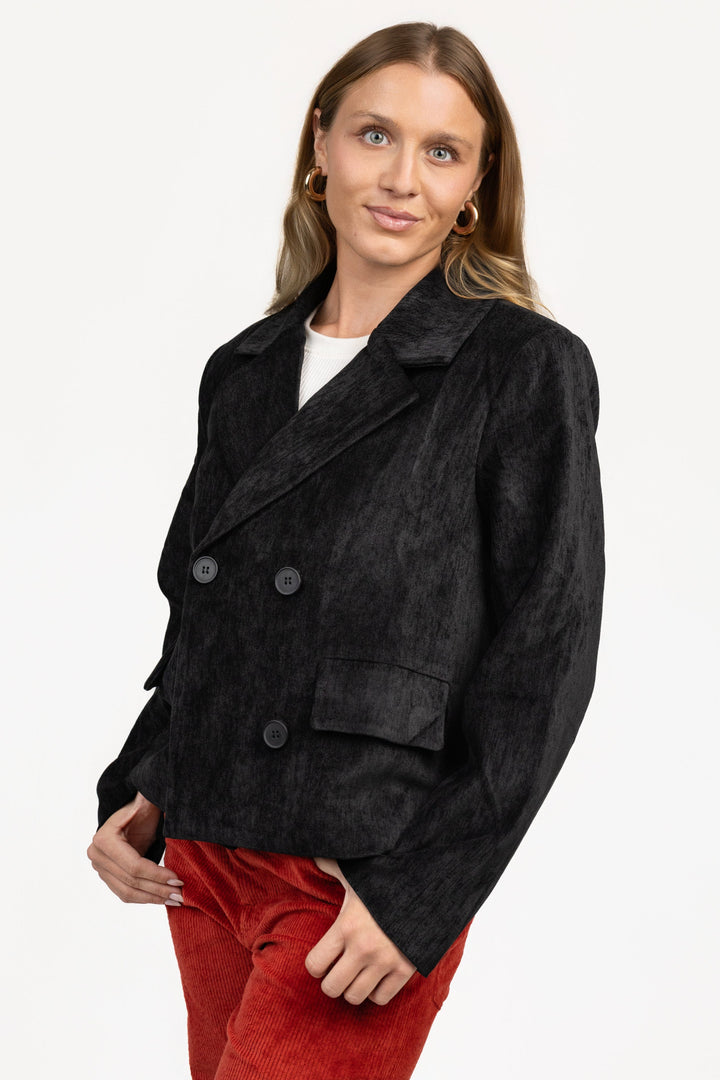 Black Double Breasted Jacket