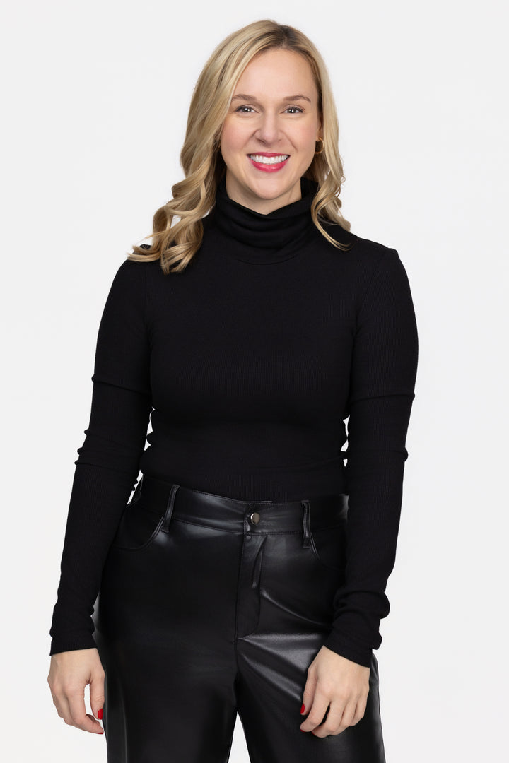 Black Essential Turtleneck
