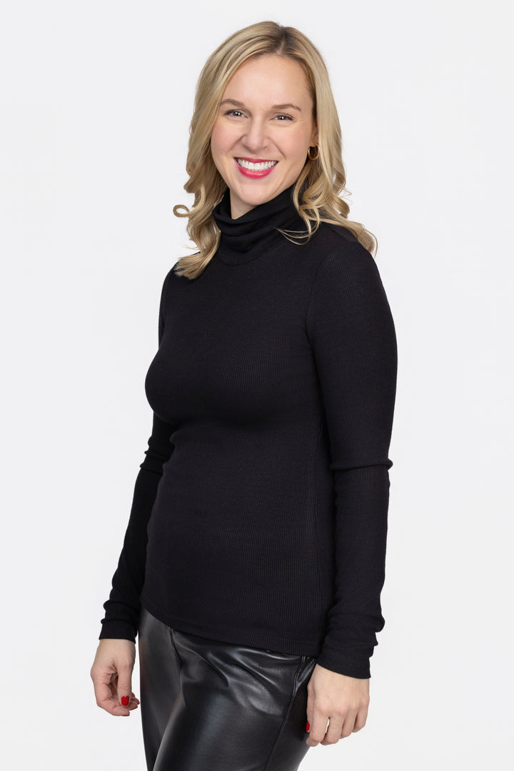 Black Essential Turtleneck