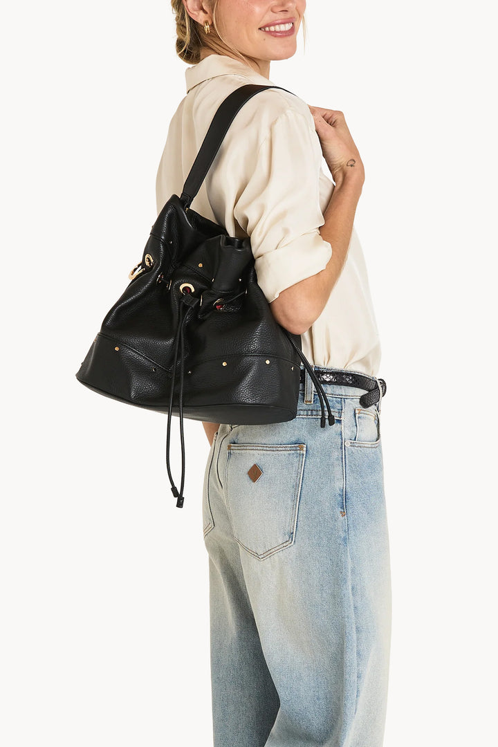 Black Gold Giana Large Handbag