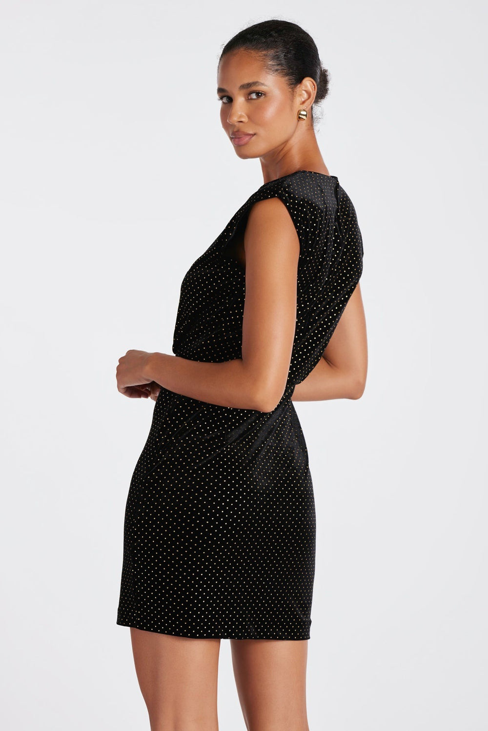 Black Gold Stud Velvet Hayden Dress Fourteenth Boutique Black Gold Stud Velvet Hayden Dress Fourteenth Boutique