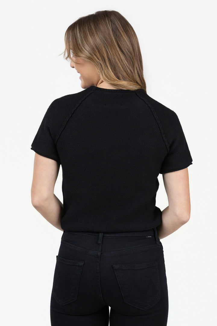 Black Maloney Sweater Tee