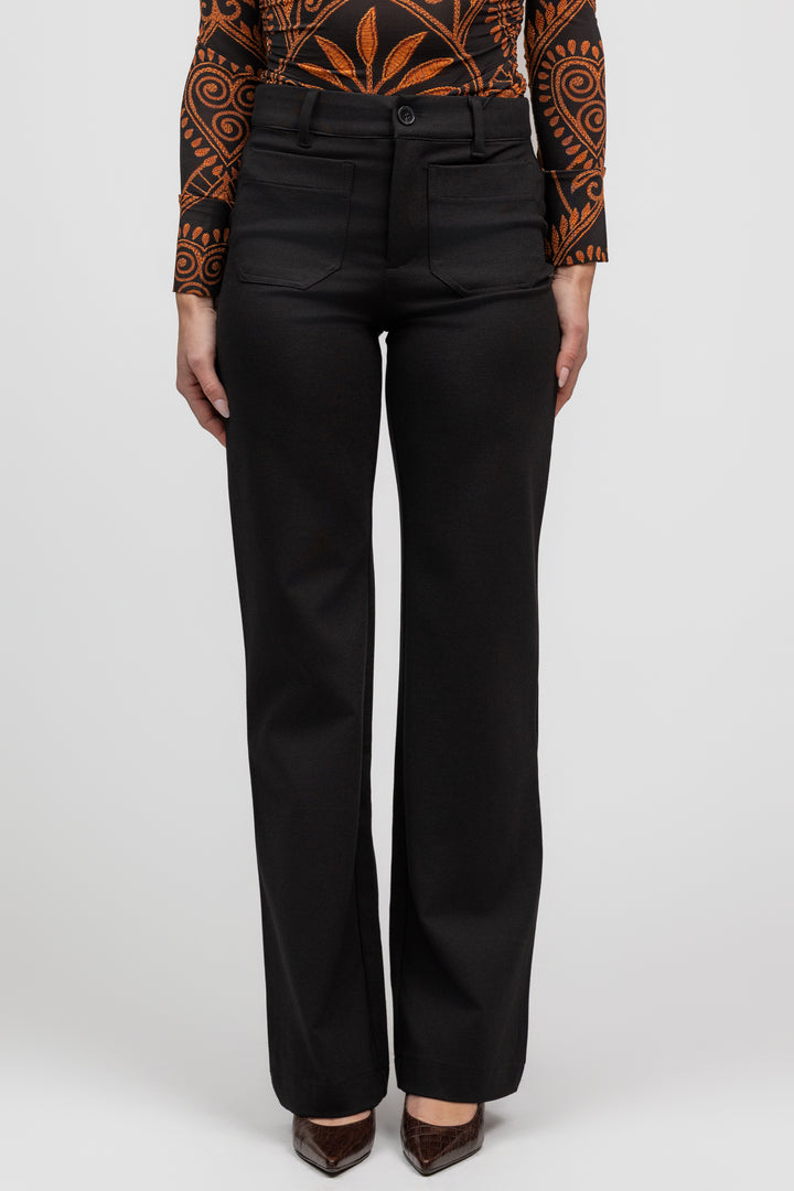 Black Marine Ponte Pant