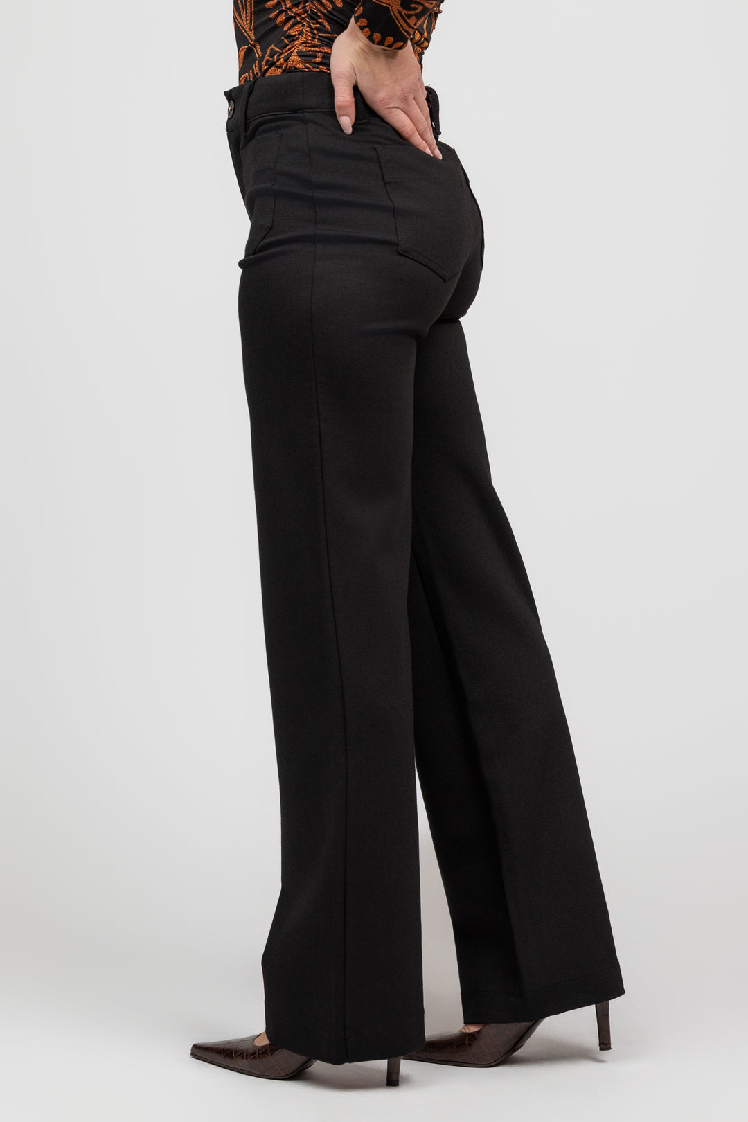 Black Marine Ponte Pant