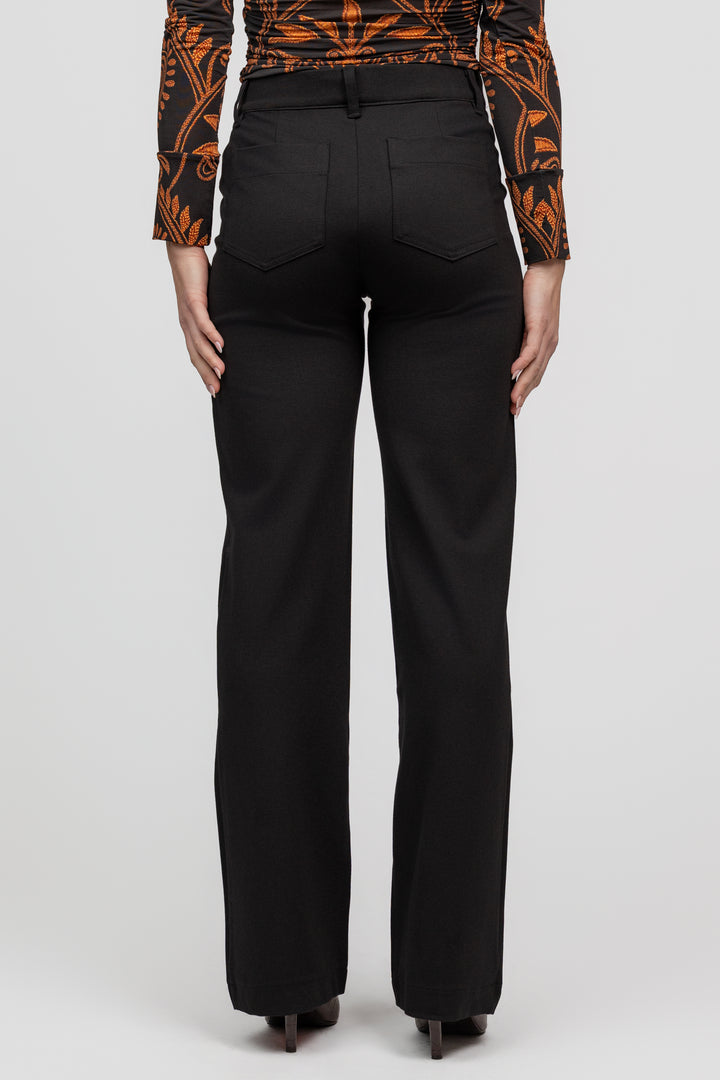 Black Marine Ponte Pant