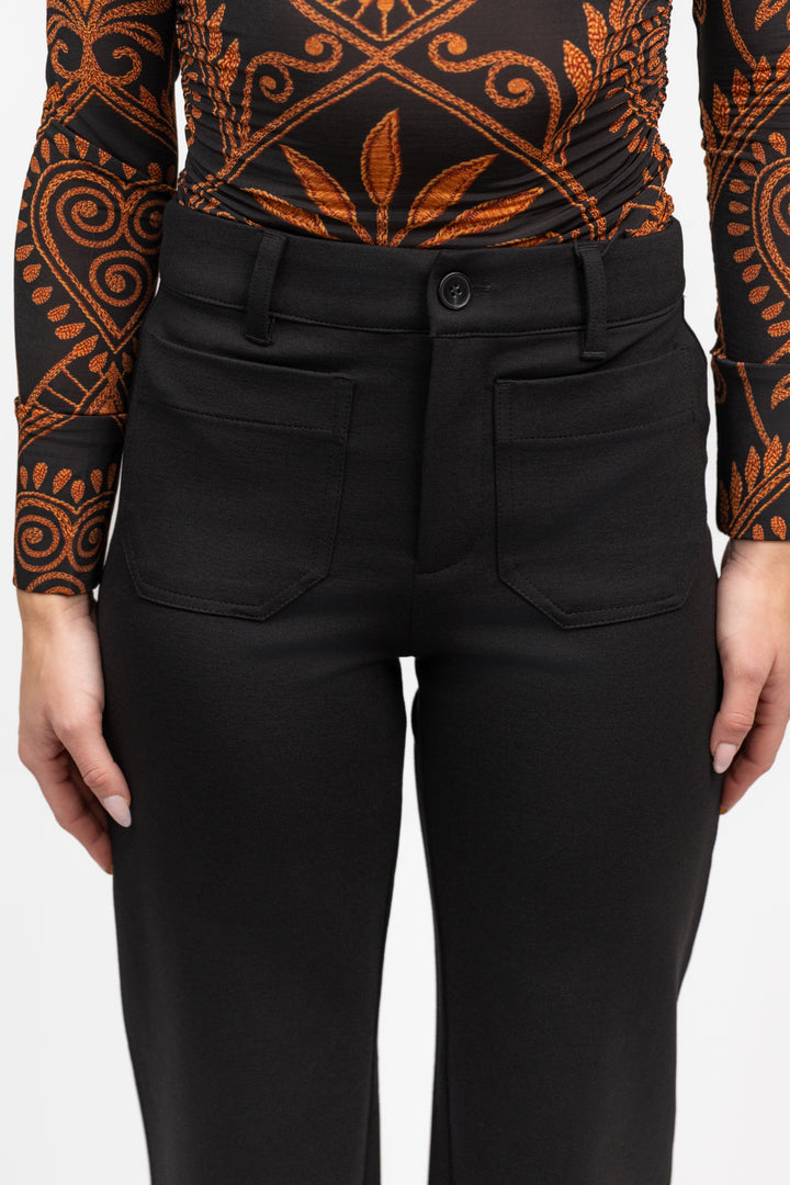 Black Marine Ponte Pant