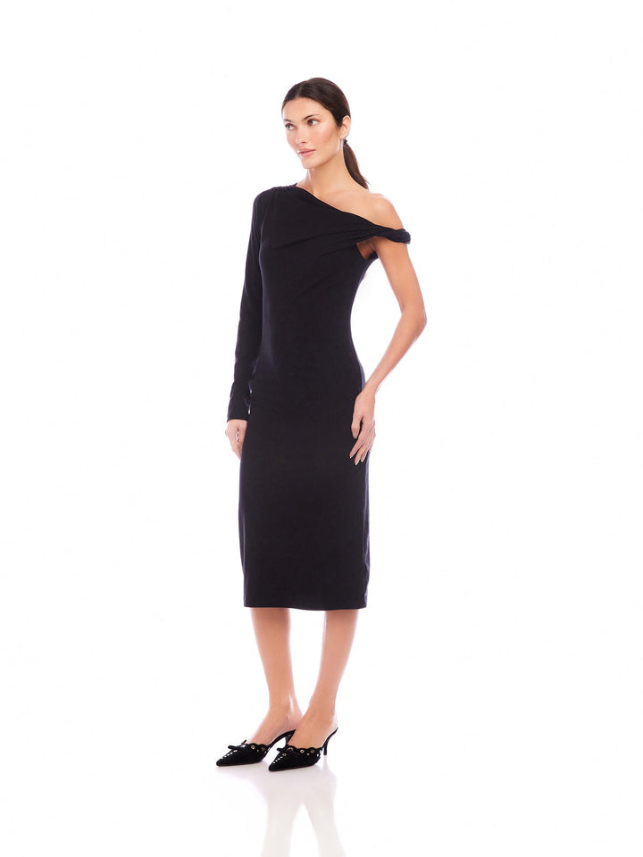 Black Nadia Midi Dress