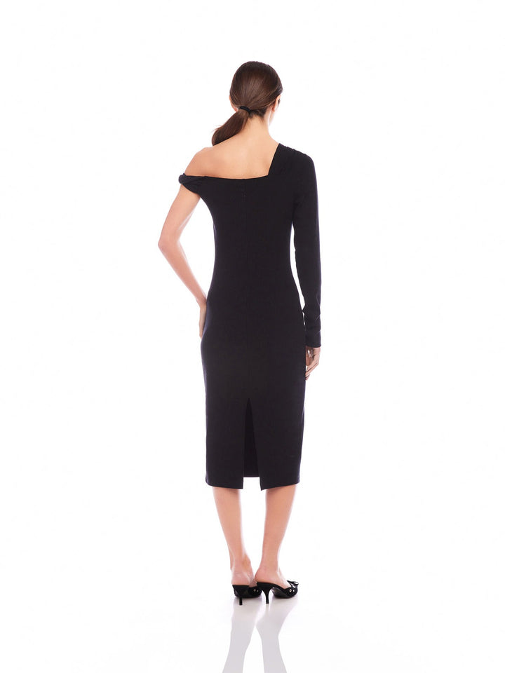 Black Nadia Midi Dress