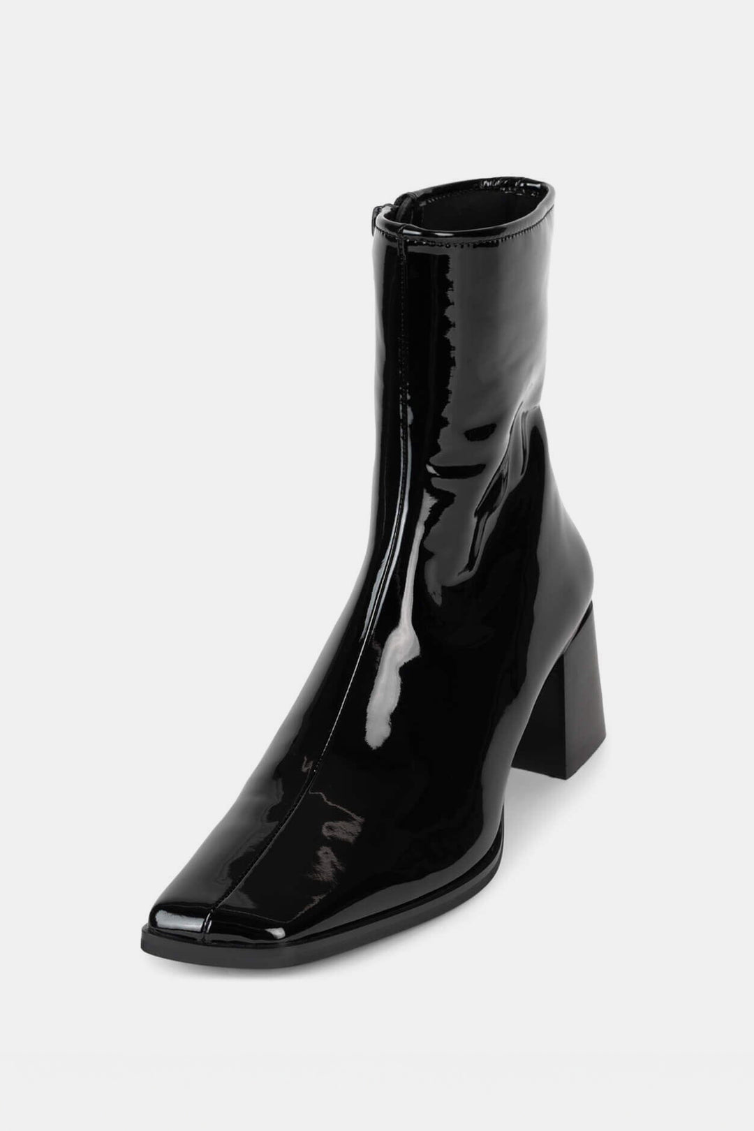 Black Patent Slique Ankle Boot