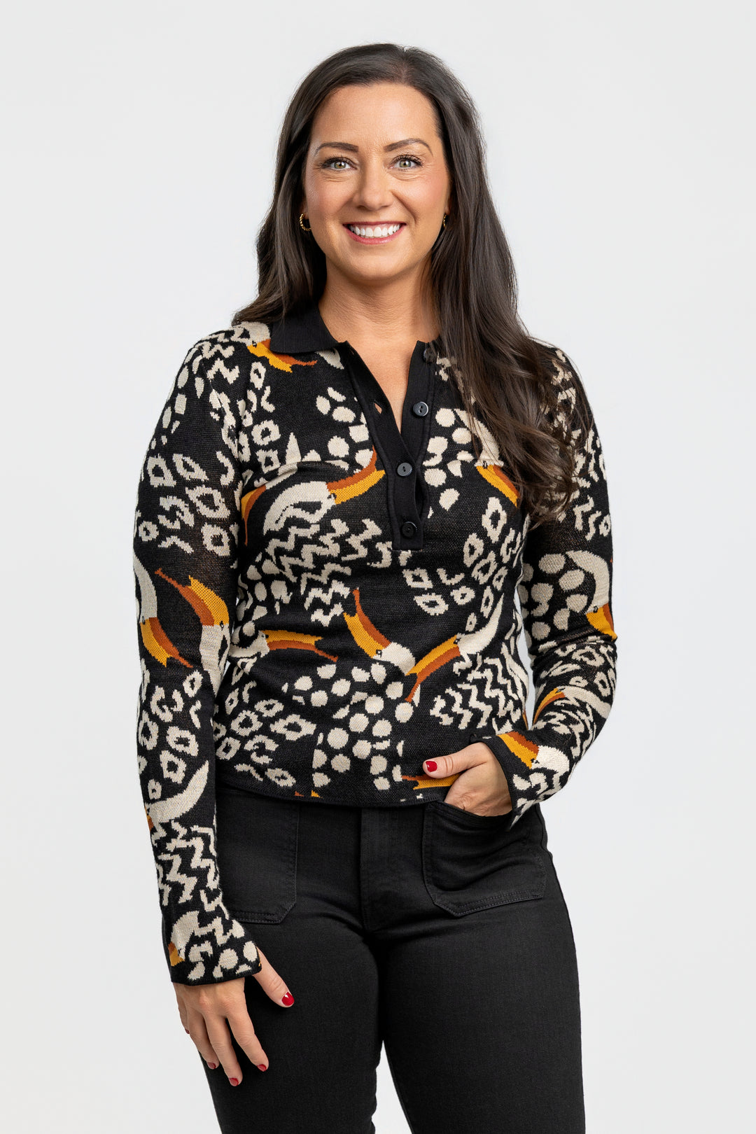 Black Tucanissimo Polo Sweater