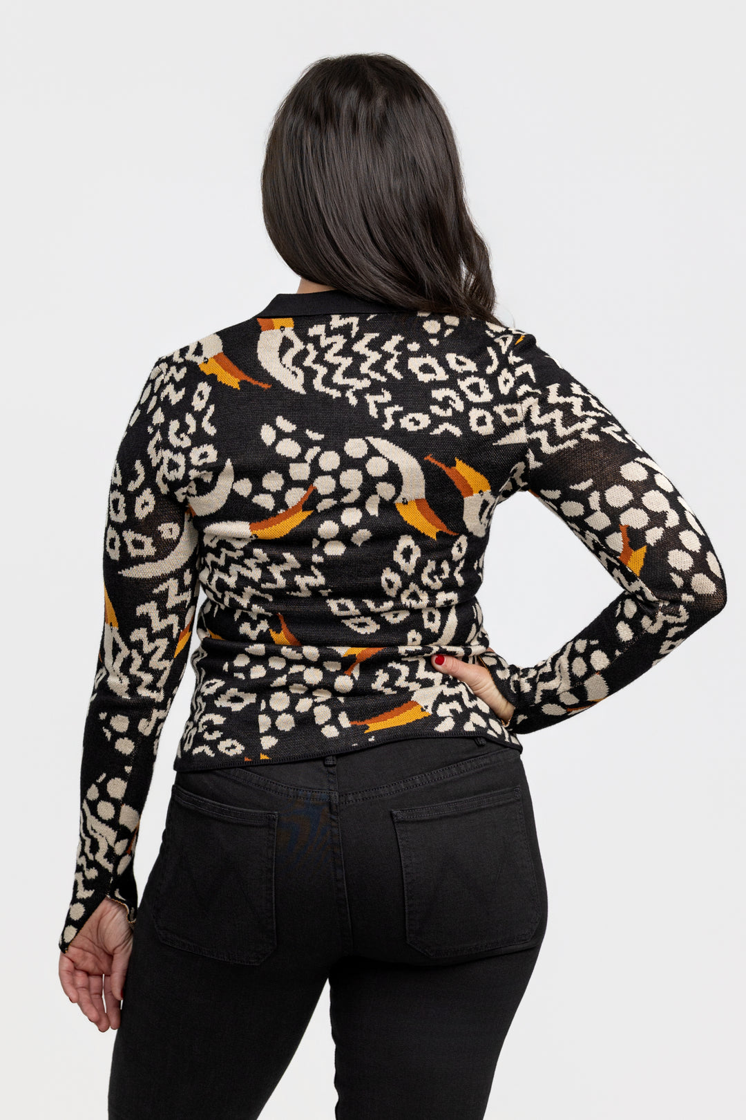 Black Tucanissimo Polo Sweater