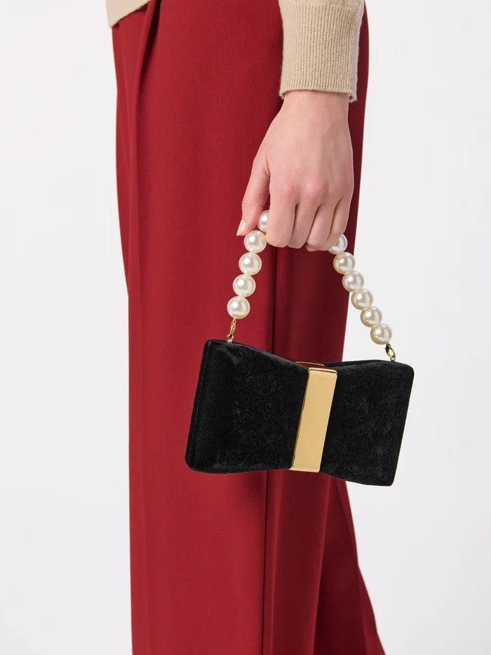 Black Vivien Minaudiere Handbag