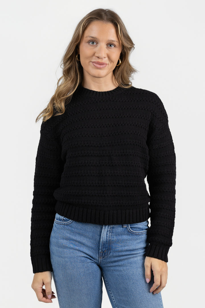 Black Whitfield Pullover