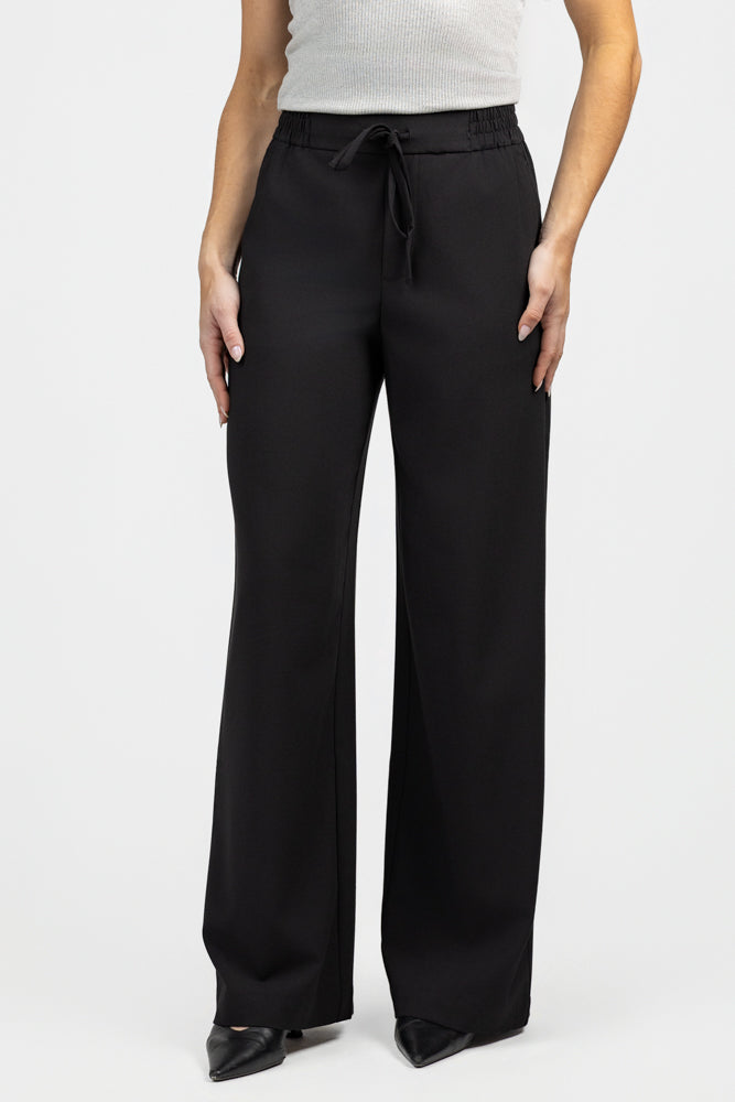 Black Wide Leg Amalia Pant