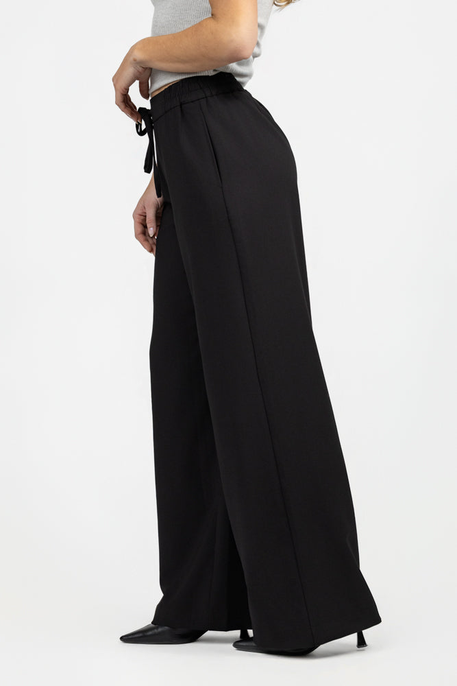 Black Wide Leg Amalia Pant