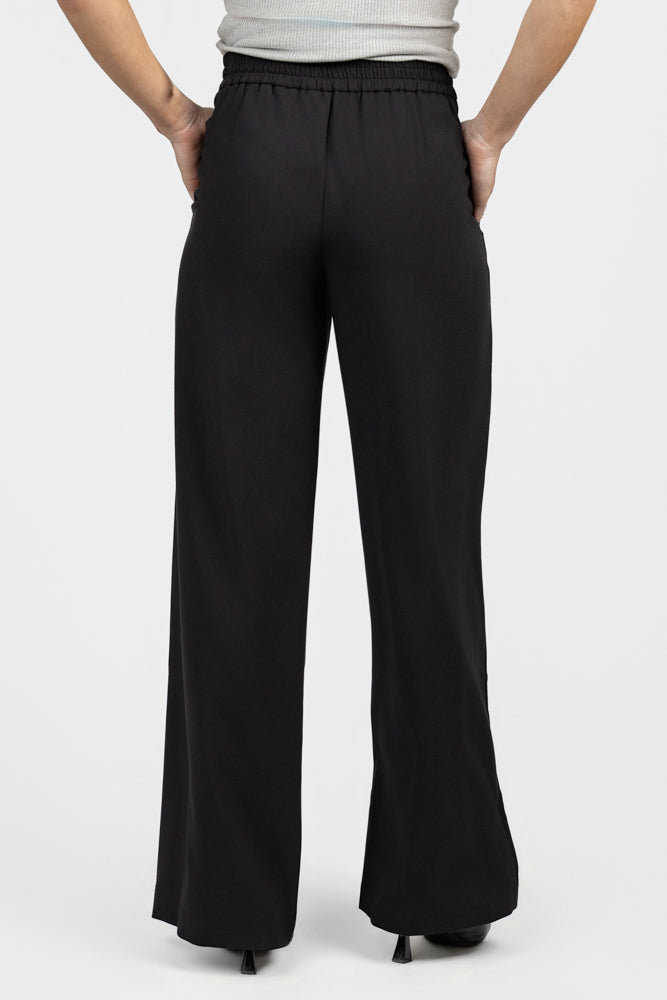 Black Wide Leg Amalia Pant