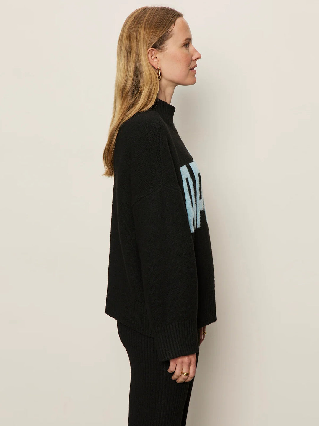 Black Aquamarine Après Ski Sweater