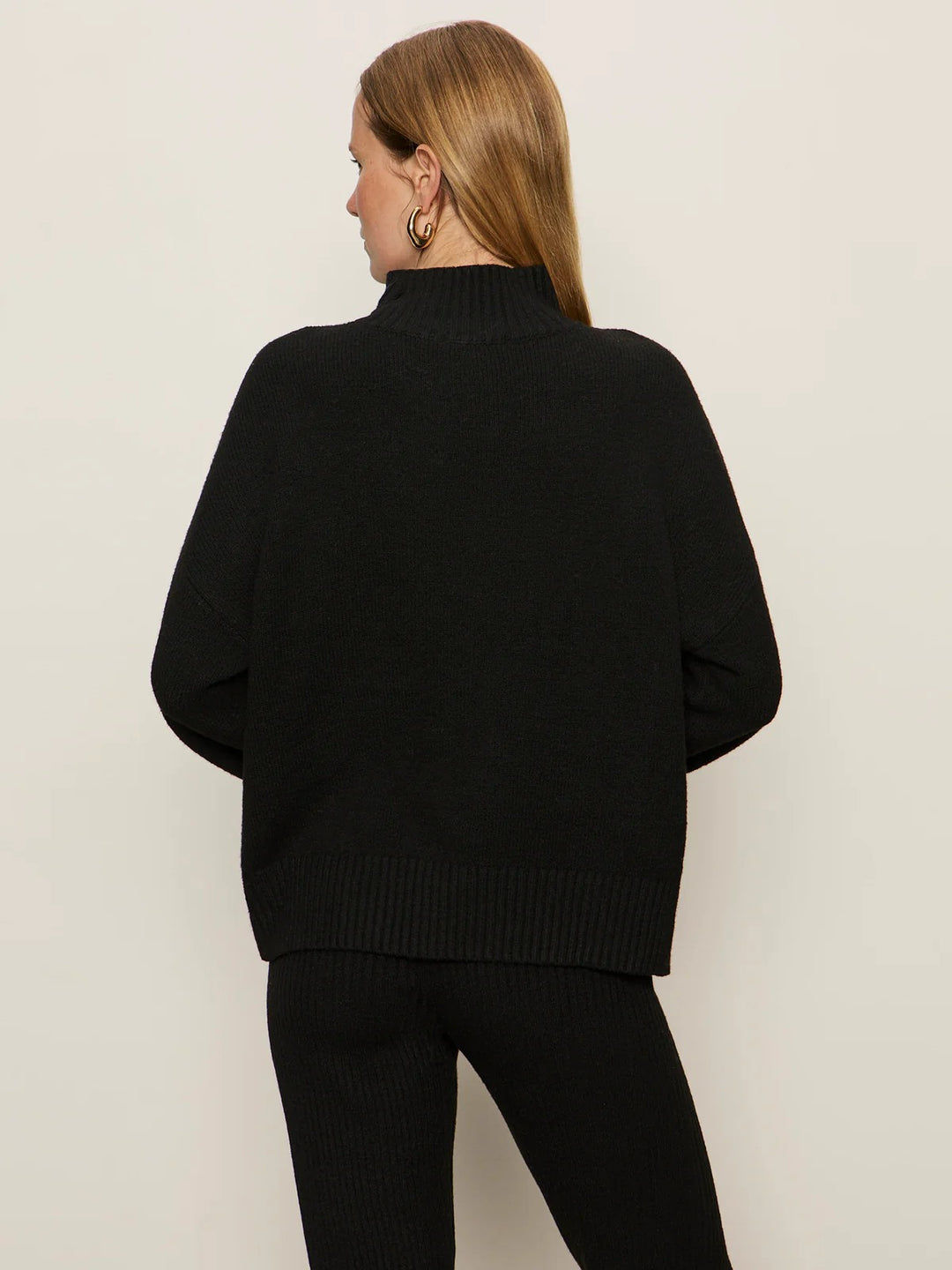 Black Aquamarine Après Ski Sweater